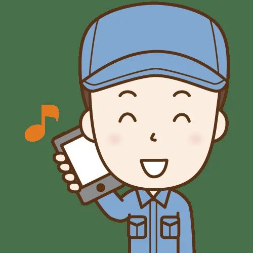 電話で問い合わせるイラスト
